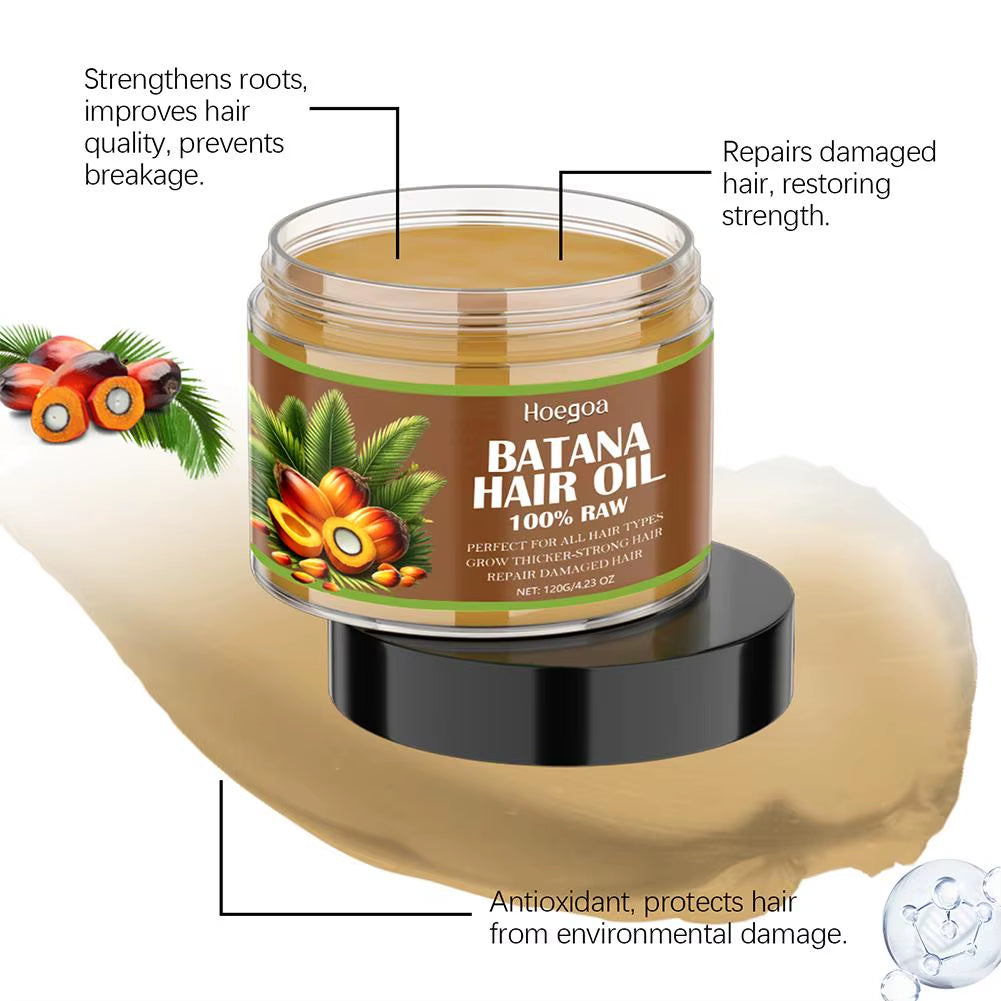 Anti-Loss Hair Oil Organic Batana Oil Natural Treatment for Scaple,Strengthen Hair Roots Fluffy Moisturizing for Hair Care Serum