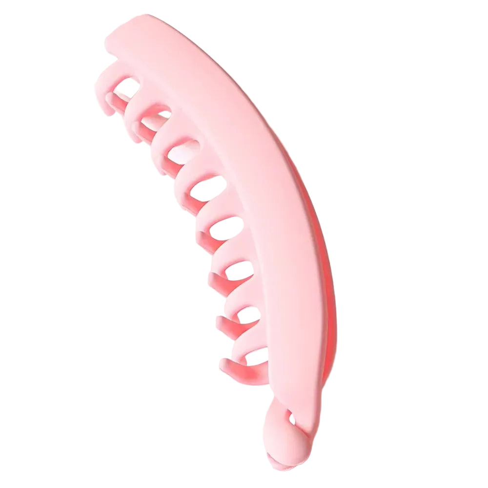 Fashion Large Banana Hair Clips Solid Color Frosted Hair Claws Classic Women Non-Slip Ponytail Barrettes Hairpins for Fine Hairs