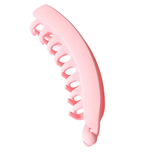 Fashion Large Banana Hair Clips Solid Color Frosted Hair Claws Classic Women Non-Slip Ponytail Barrettes Hairpins for Fine Hairs