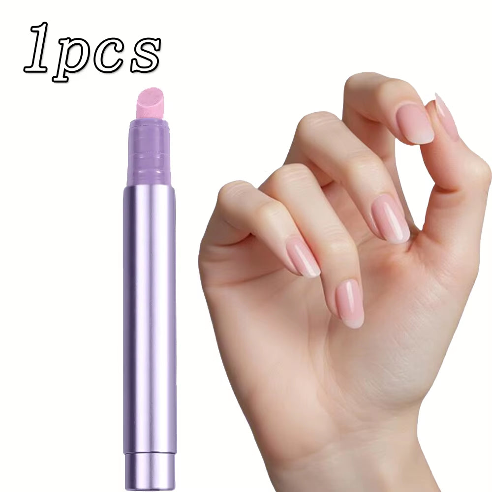 1/2/3PCS 3-In-1 Cuticle Oil Pen Deadskin Remover Cuticle Pusher Grinding Pen with Ceramic Tip Cuticle Remover Pen Nail Care Tool