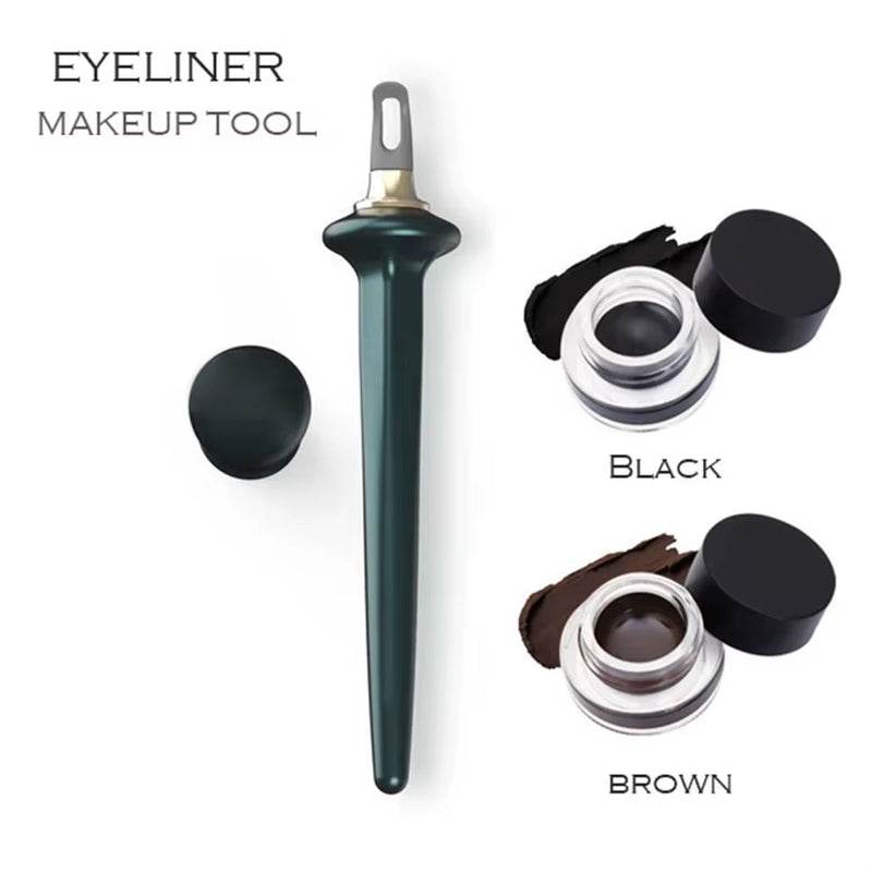 Easy No-Skip Eyeliner Tool for Long Lasting Liquid Eyeliner Silicone Eyeliner Brush Pen for Different Eye Makeup Style Tool