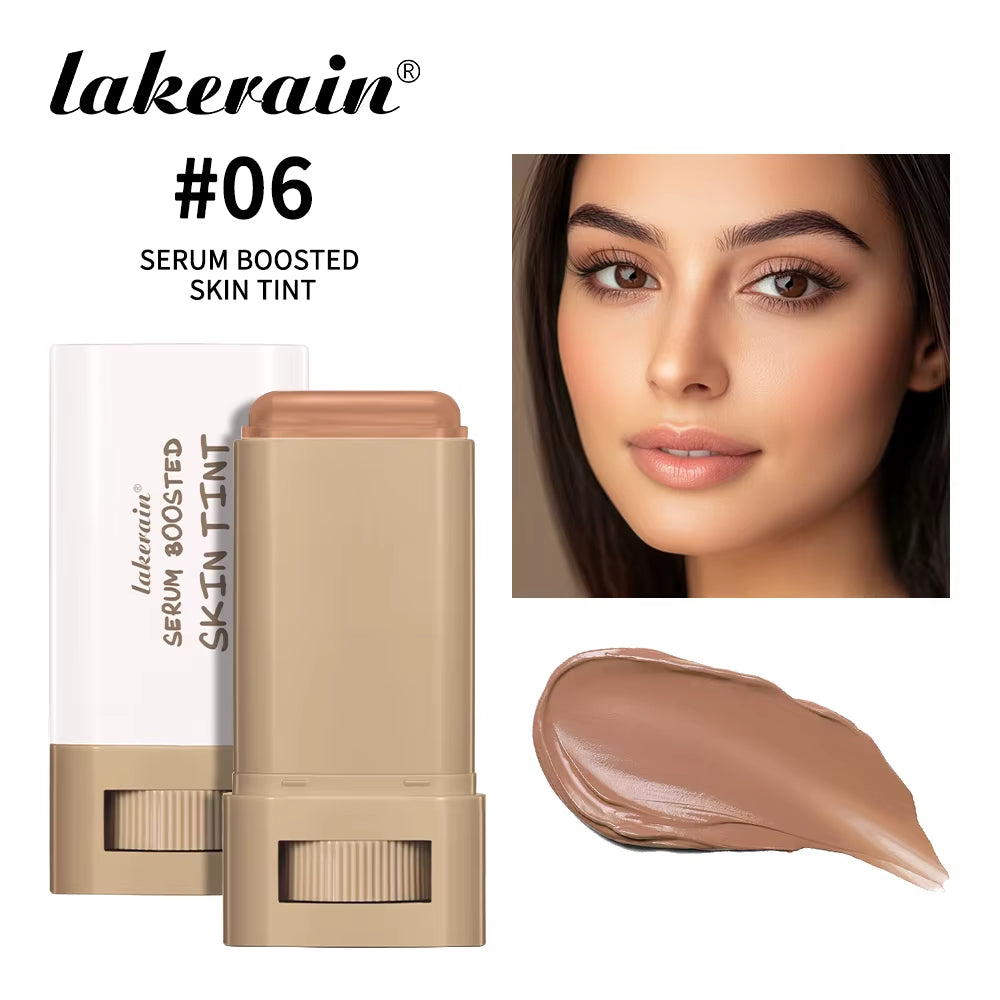Magic Eraser Foundation Stick Serum Boosted Skin Tint Foundation Stick Smooth Plumper Hight Coverage Travel Bronze Foundation